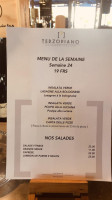 Pizzeria Terzopiano menu