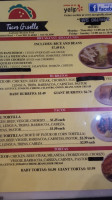 Tacos Giselle menu