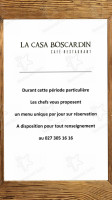 Hôtel Le Petit Muveran La Casa Boscardin) menu