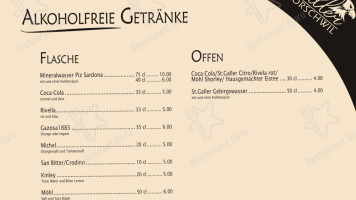 Adler Mörschwil menu