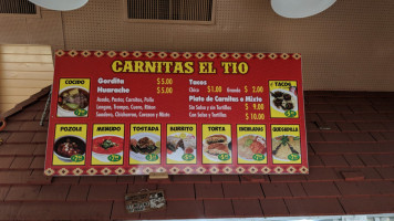 El Tio Carnitas menu