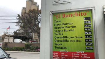 El Ranchito Taco Truck outside