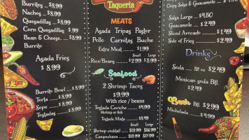 Maximos Taqueria menu