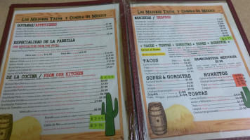 Pancho Tacos menu