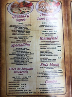 El Monte Taco menu