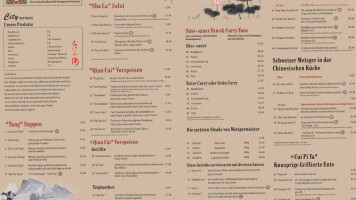 China Restaurant City AG menu