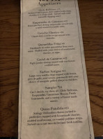 Antigua Cocina Mexicana menu
