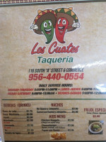 Los Cuates Taqueria menu