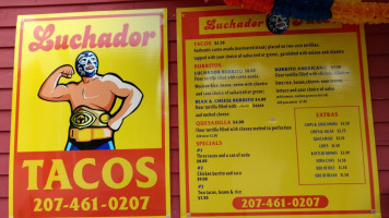 Luchador Tacos menu
