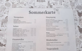 Restaurant Erlenholz Wolfgang Kelemen menu