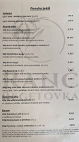 Ranč Regetovka menu