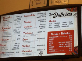 Las Delicias Taqueria menu