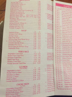 Chopsticks menu