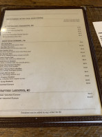 Milkhouse Brewery menu