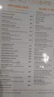 Fusion Eats menu