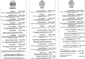 Americano Food Express menu
