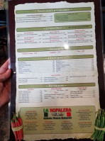 La Nopalera Mexican menu