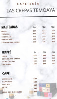 Las Crepas Temoaya menu