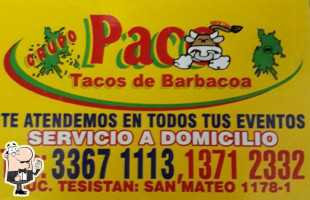 Tacos Paco Tesistan food