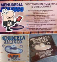 Menuderia Jalisco Las Torres menu