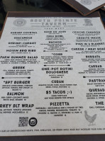 South Pointe Tavern menu