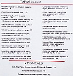 Lavana menu