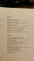 Mowry Cotton menu