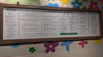 Flower Child Boulder menu