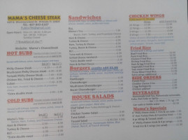 Mama's Cheesesteak menu