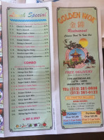 Golden Wok menu