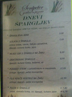 Gostilna In Picerija Sentpeter menu