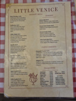 Little Venice menu