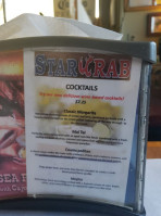 Star Crab menu