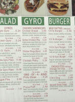 Super Gyro's menu