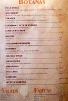 Tacos Al Carbón Grill menu