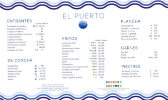 El Puerto menu