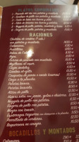 Las 4 Estaciones menu