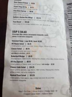 Bittercreek Alehouse menu