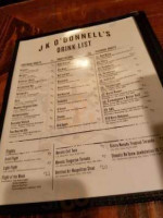 J K O'donnell's menu