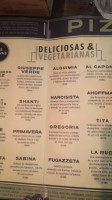 La Berenjena Pizza Sonata menu