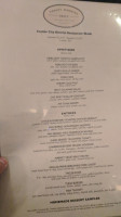 Twenty Manning Grill menu