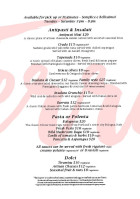 Il Terrazzo menu