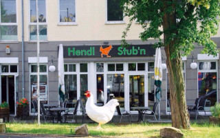 Hendlstubn Restaurant, Lieferservice outside