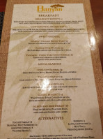 Bonaventure Resort menu