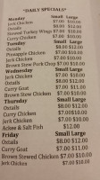 Jamaican Grill menu