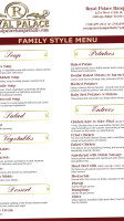 Royal Palace Grill Banquets menu