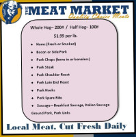 The Meat Market menu