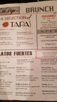 Tio Pepe menu