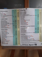 Mesón Casa Agustin menu
