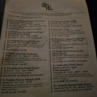 Bierwax menu